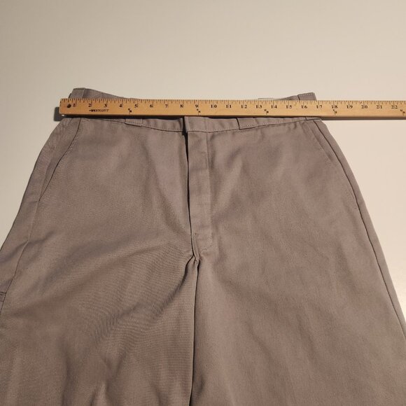 Dickies Work Shorts Gray Flat Front Chino Loose Fit Multi Pocket Mens 34x12 - Picture 10 of 13